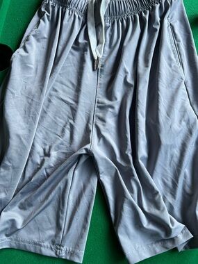 Light gray Athletic Drawstring Shorts